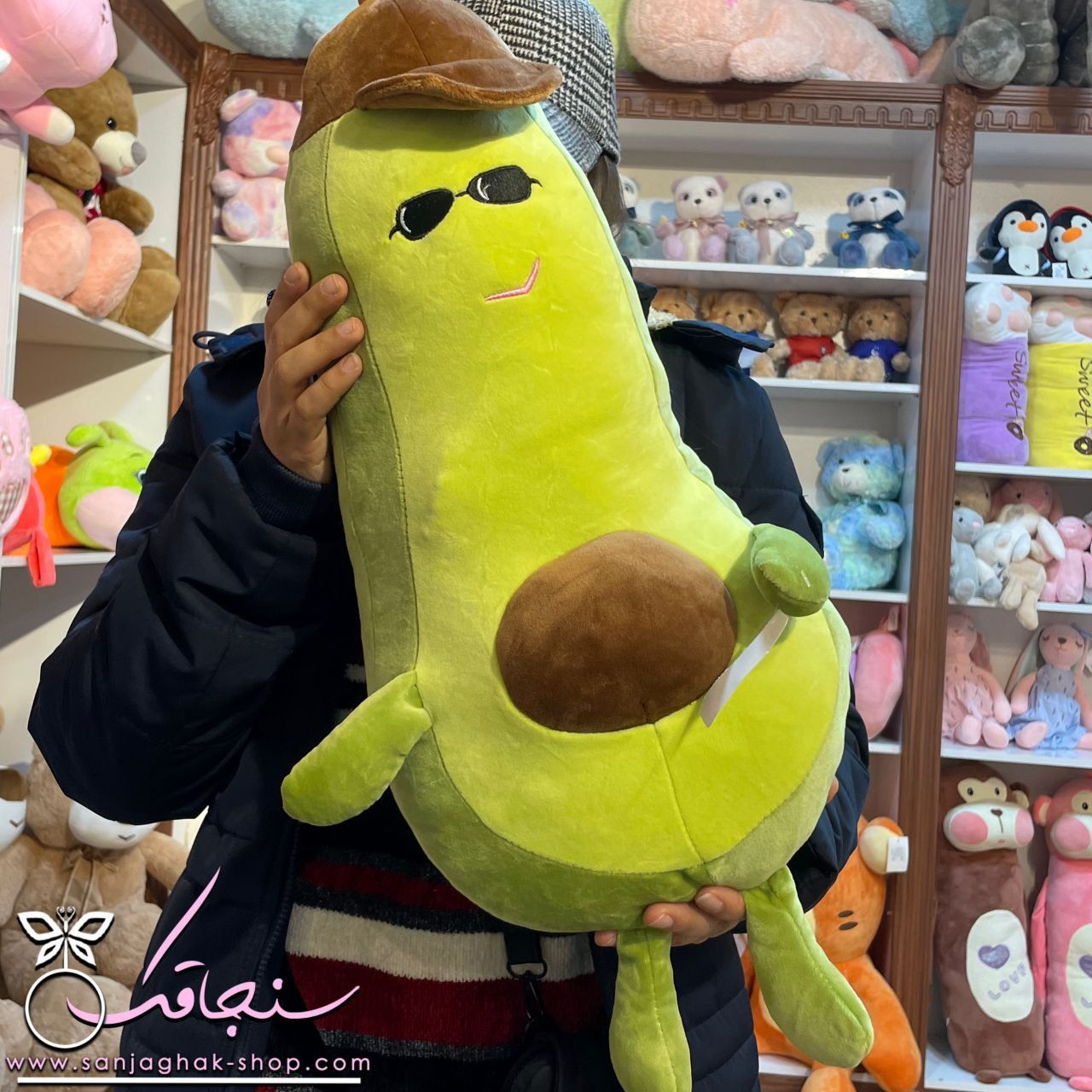 بالشت پتویی اواکادو سبز