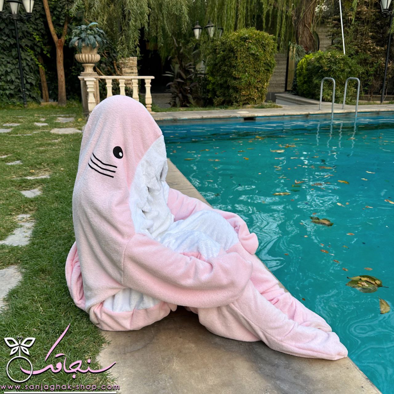 پتو کوسه ای صورتی