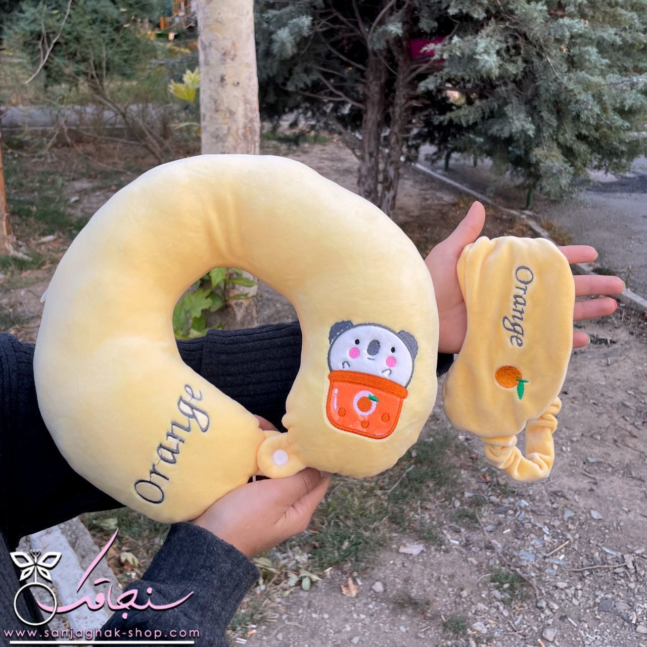 دورگردنی و چشم بند زرد