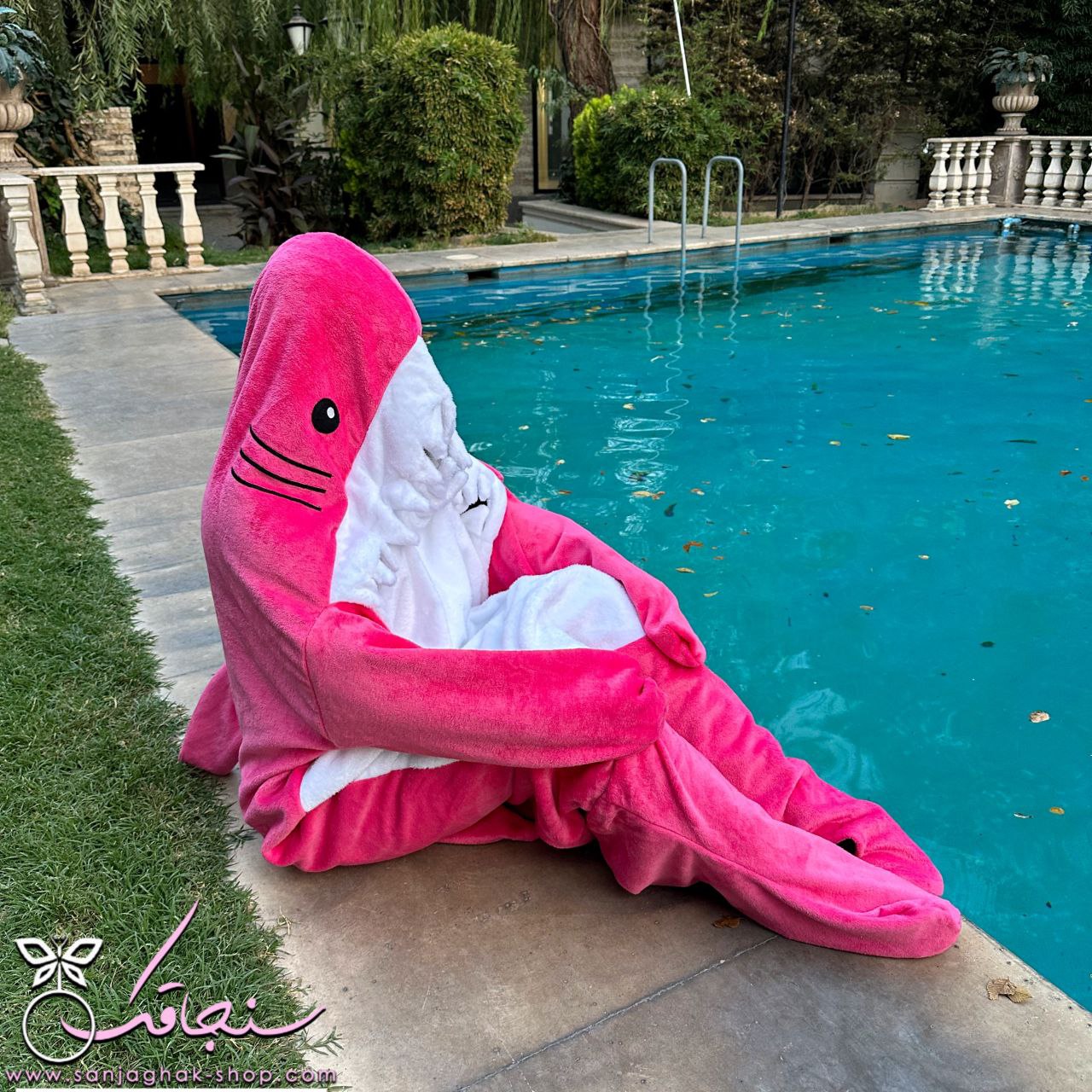 پتو كوسه ای سرخابی