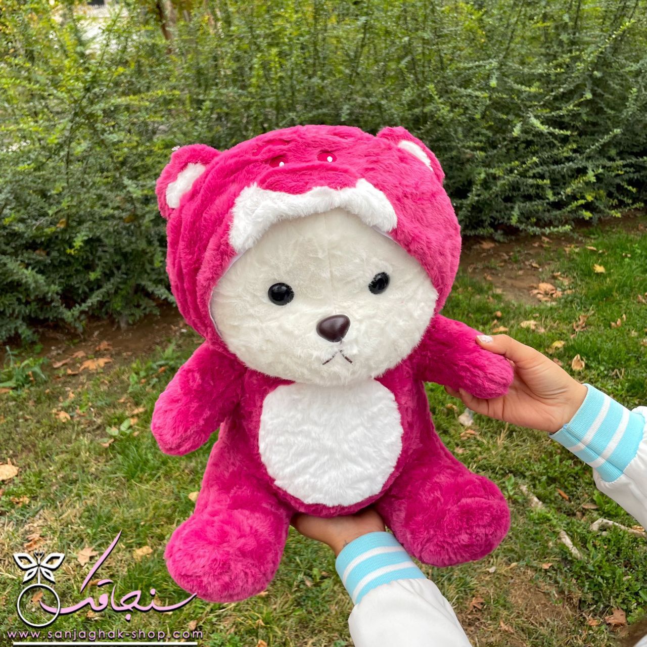 عروسک خرس لباس استيچ و لوتسو