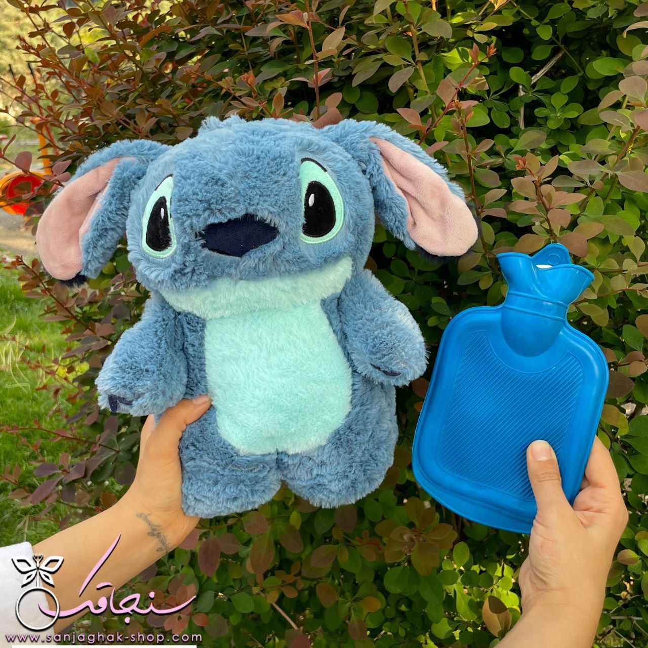 كيسه آب گرم استيچ آبی