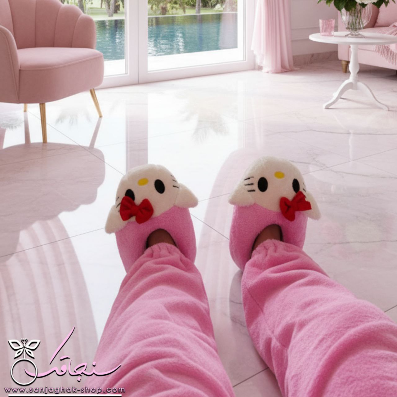 سرهمی و پاپوش هلو کیتی