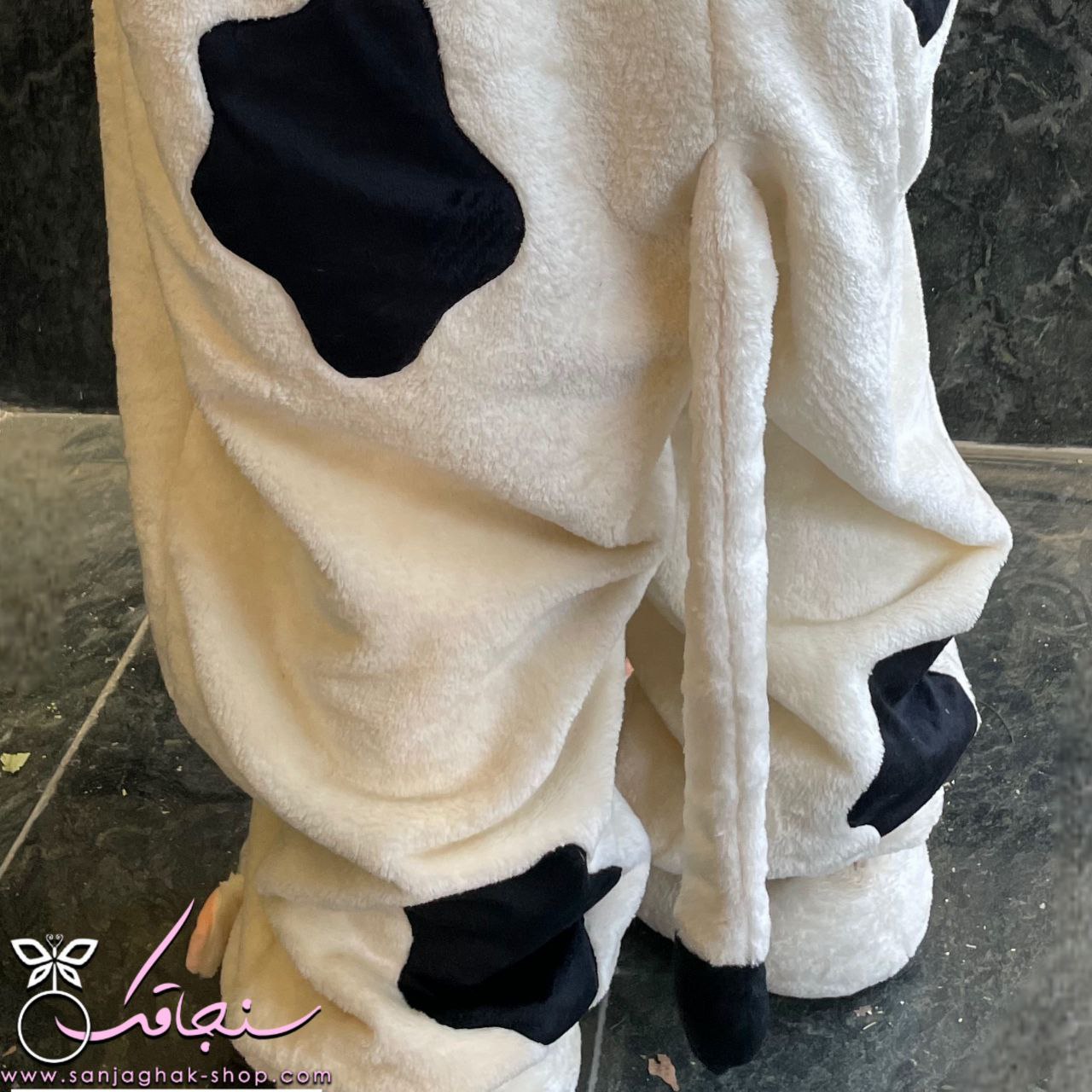 سرهمی و پاپوش طرح گاو سفید