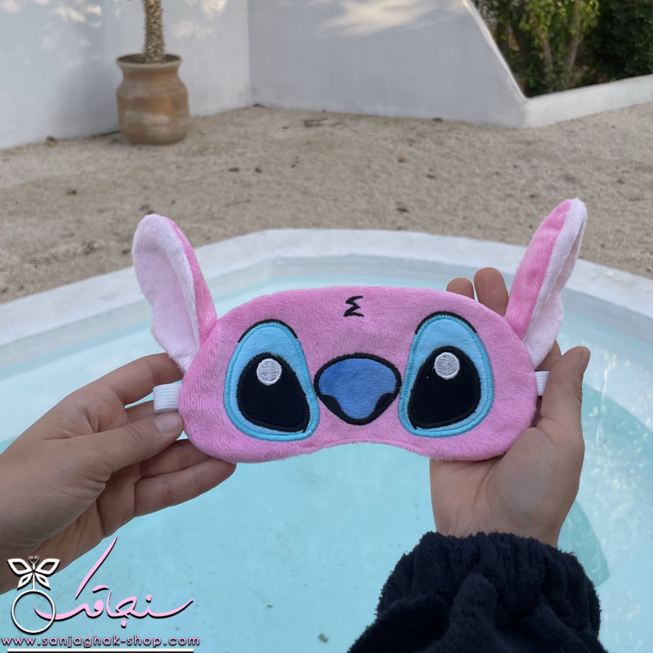 چشم‌بند اورجينال آنجل(استيچ صورتی)