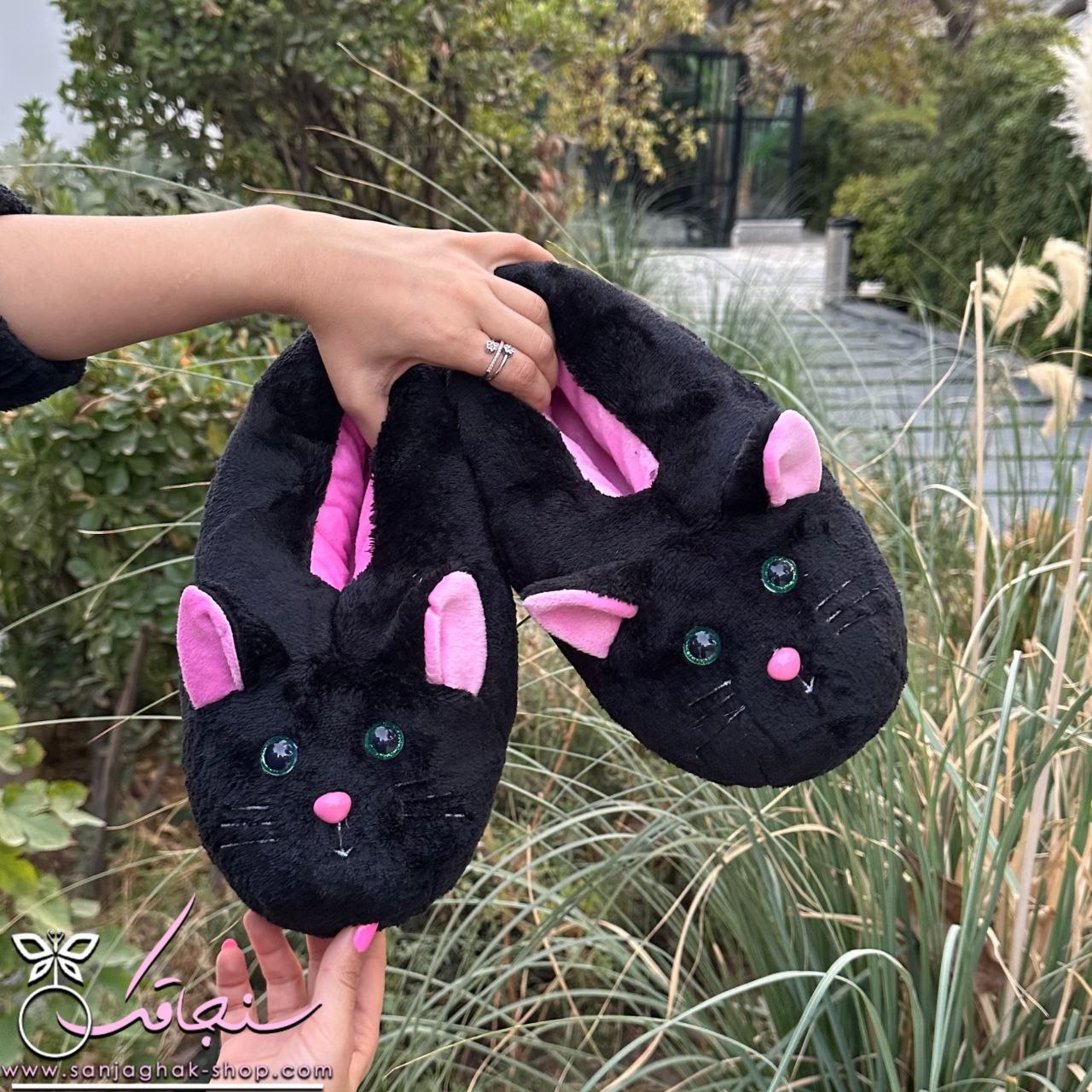 اسليپر(پاپوش)گربه اشرافی مشكی