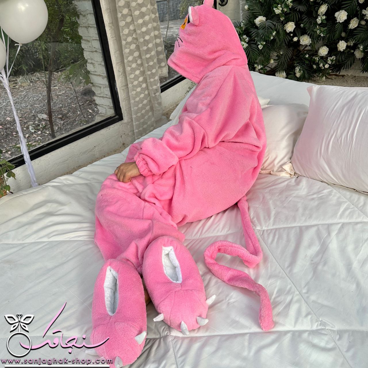 سرهمی پلنگ صورتی