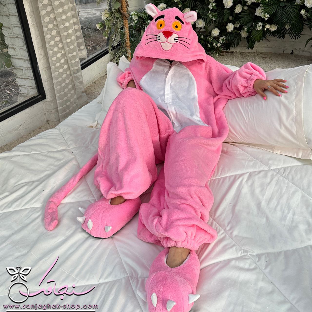 سرهمی پلنگ صورتی