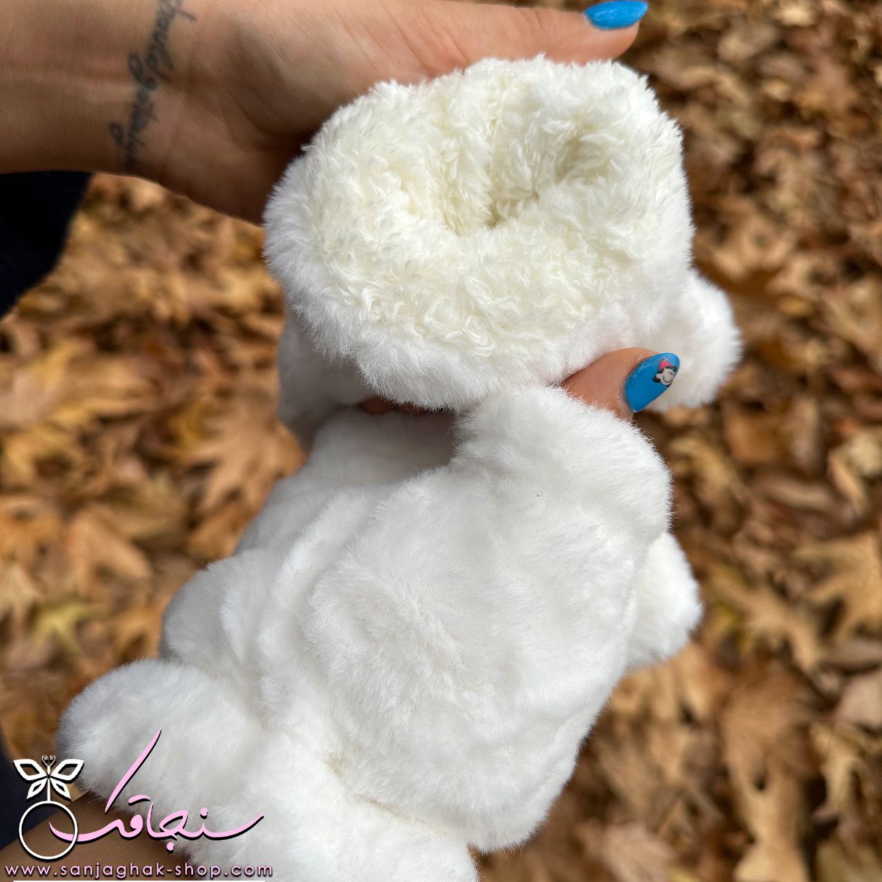 دستكش پنجه گربه رنگ سفید