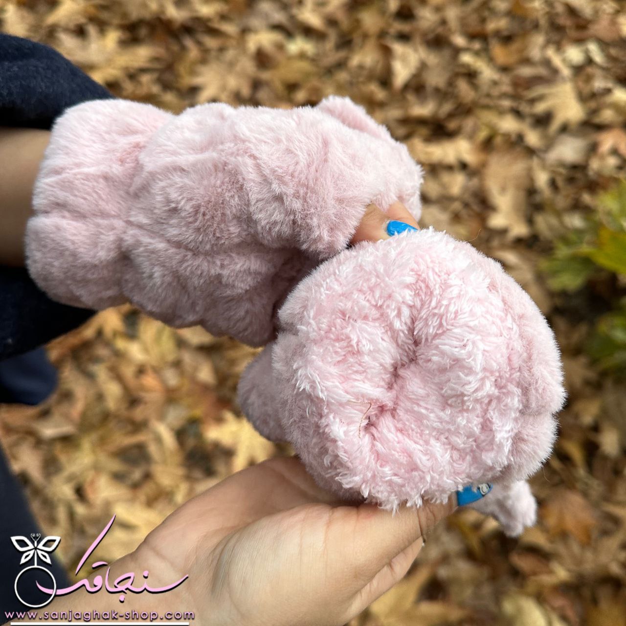 دستكش پنجه گربه رنگ صورتی