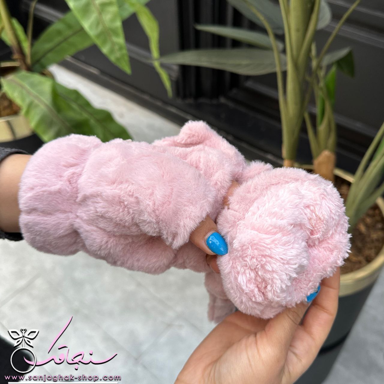دستكش پنجه گربه رنگ صورتی