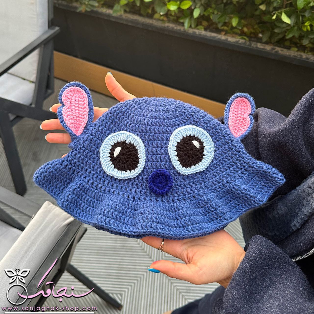 كلاه بافت استيچ و آنجل