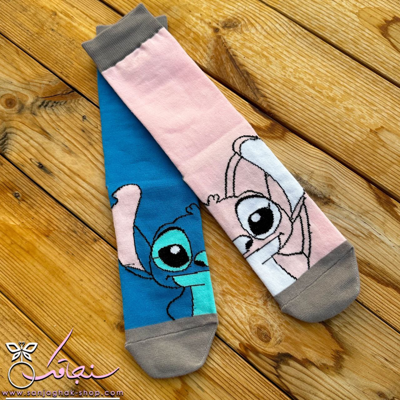 جوراب تابه تا استيچ وآنجل ساق بلند