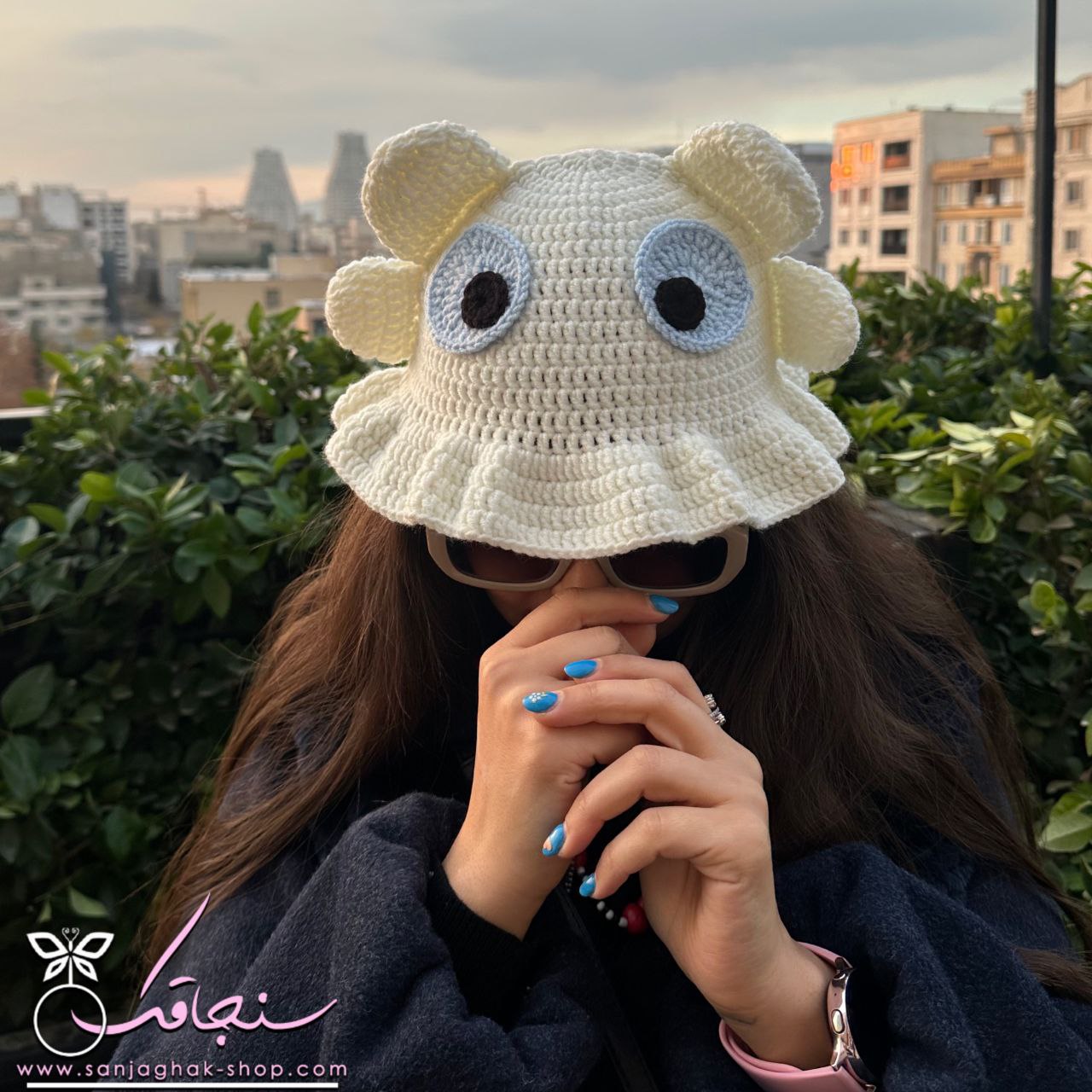 كلاه بافت خشم شب و روز(بی دندون)