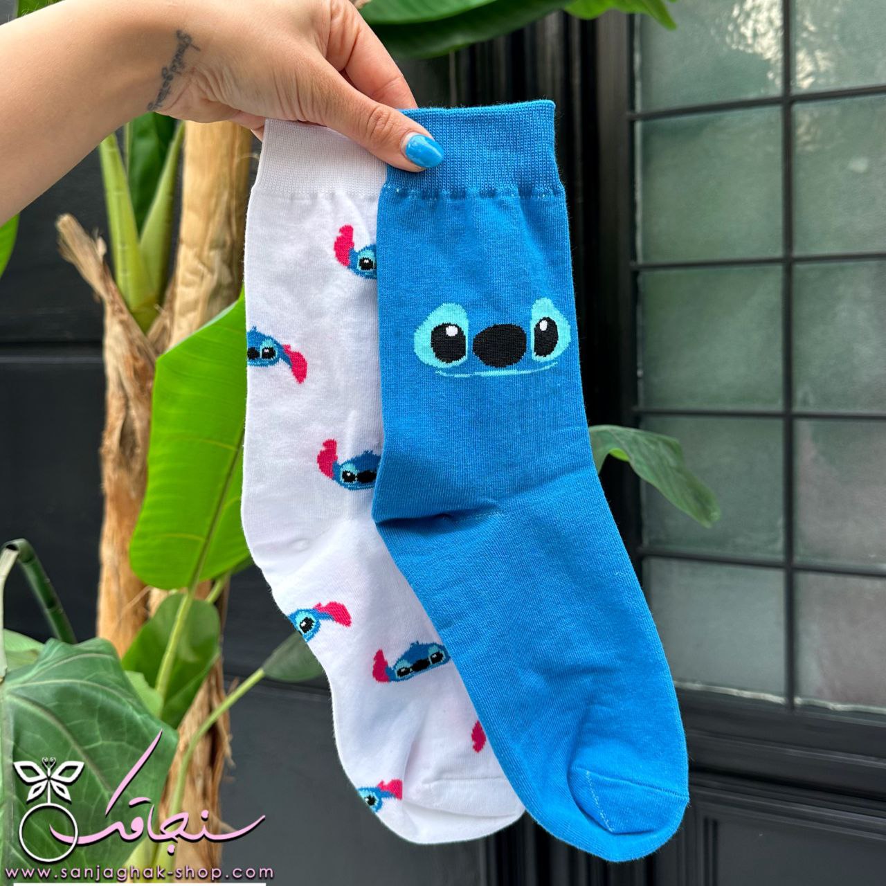 جوراب استيچ ساق بلند تابه تا (شماره شش)