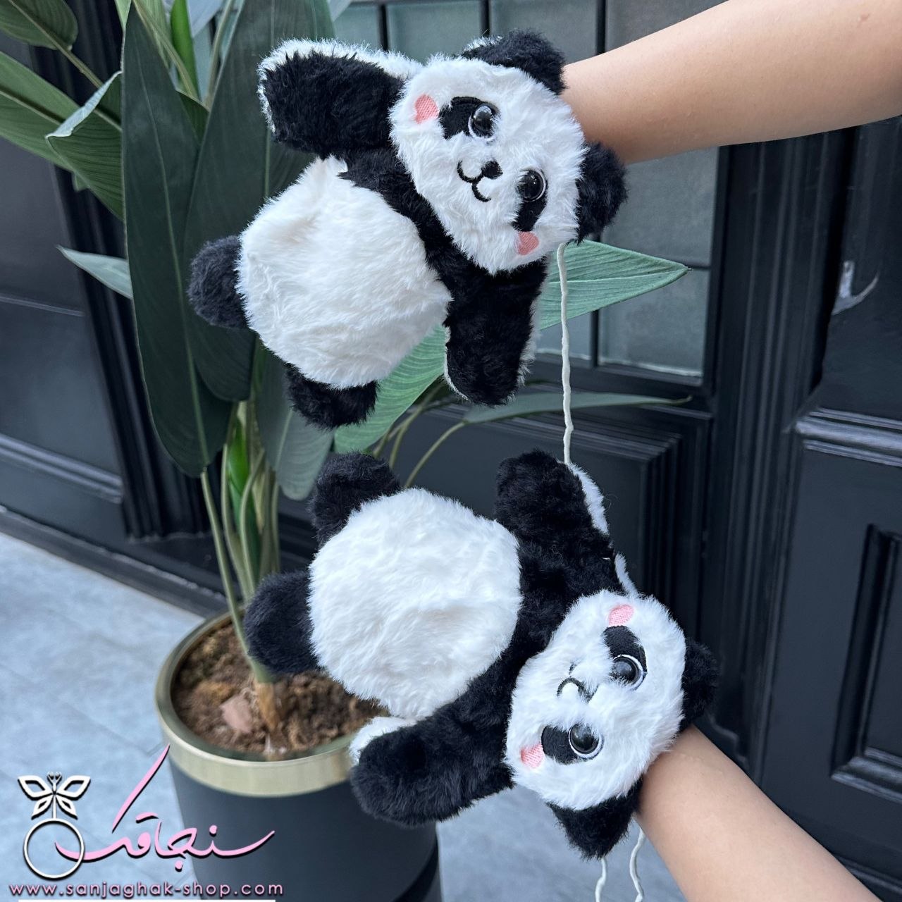 دستكش خزدار نرمالو  پاندا🐼
