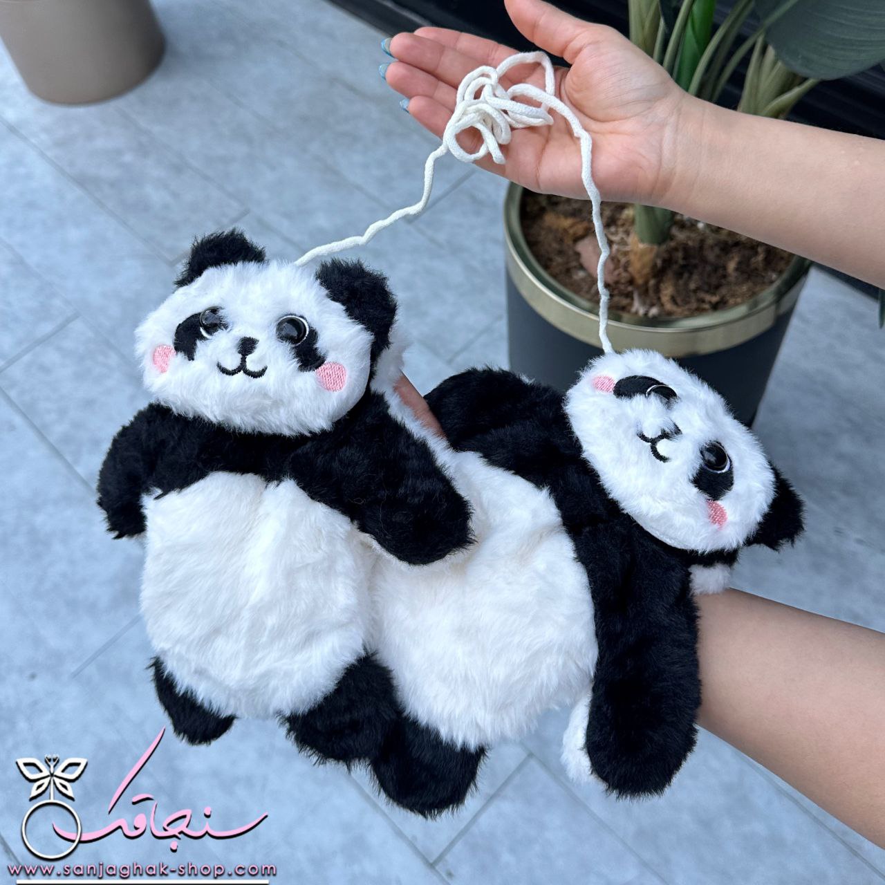دستكش خزدار نرمالو  پاندا🐼