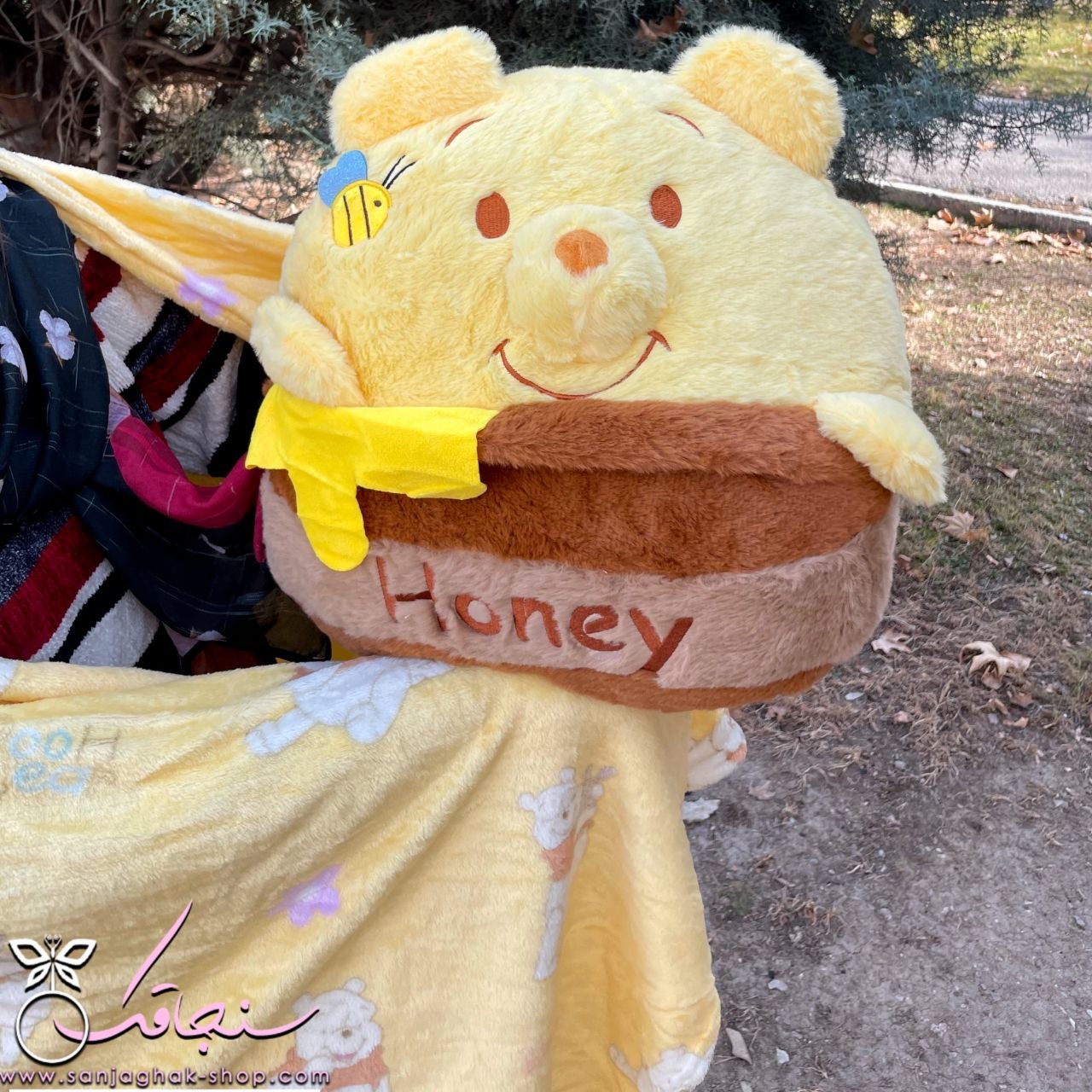 پتو بالشتی طرح پو وارداتی